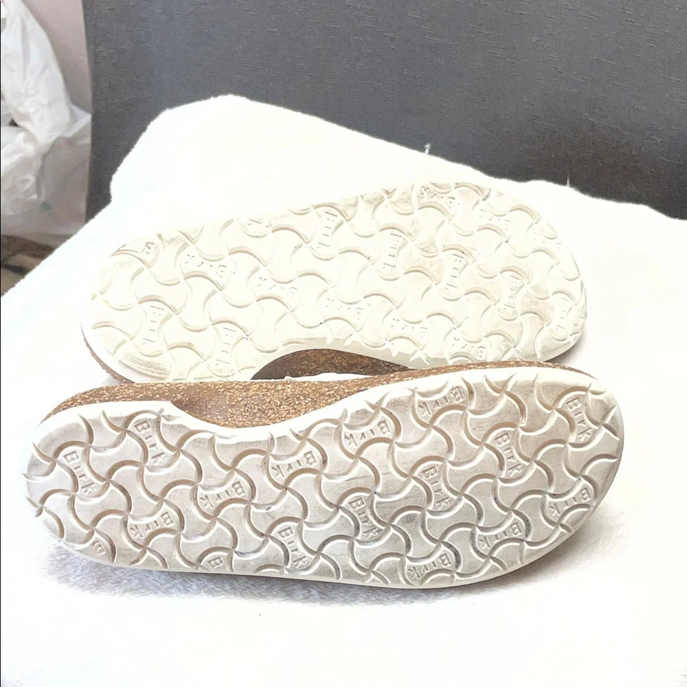 Birkenstock‎ White Slip-On Espadrille-Style Shoes